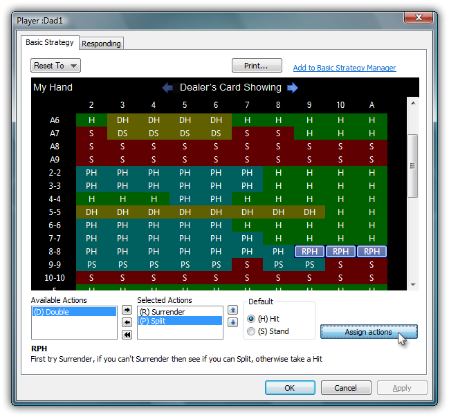 Blackjack basic strategy software platforms